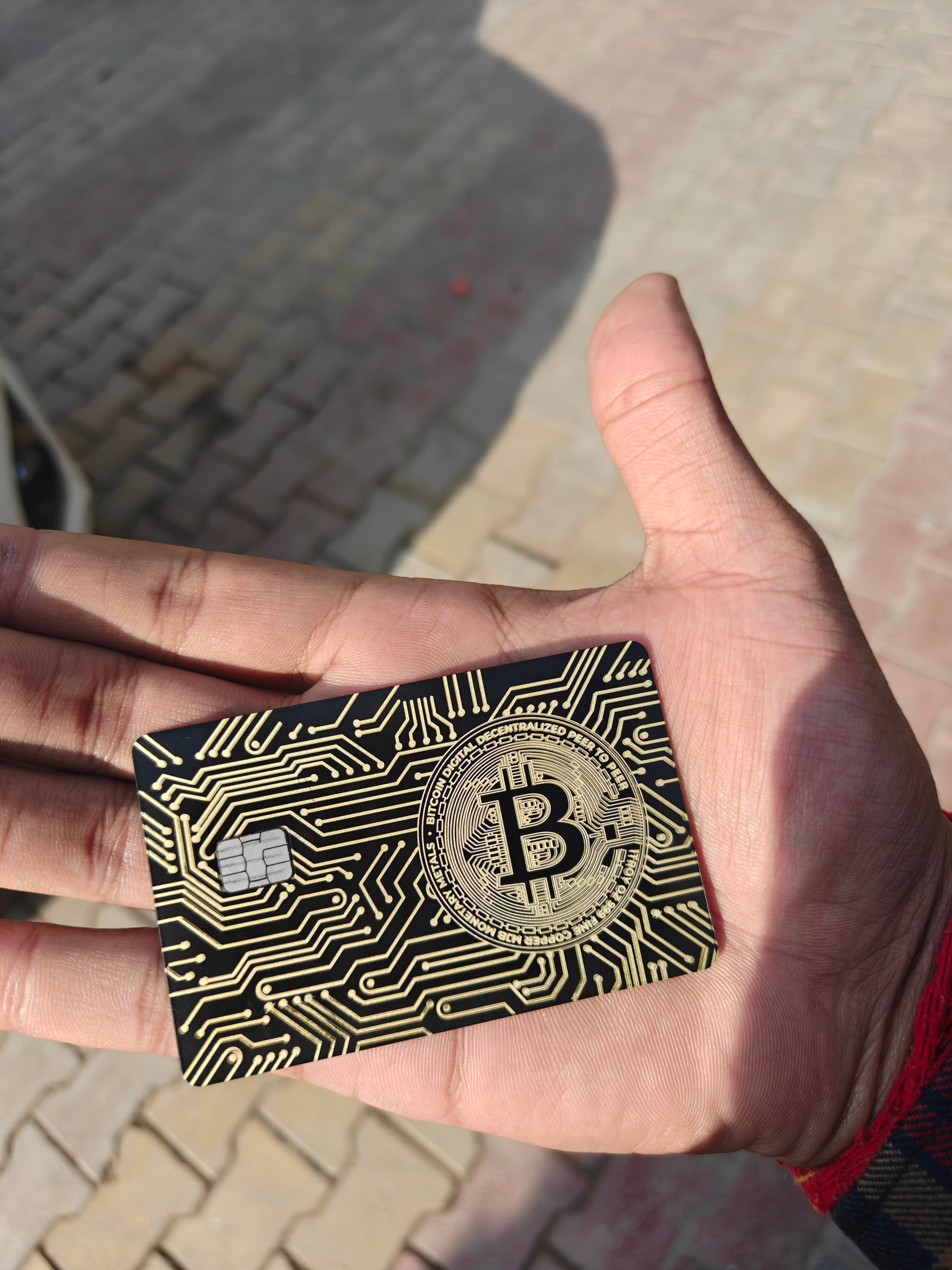 Metal Card Real Life Shot