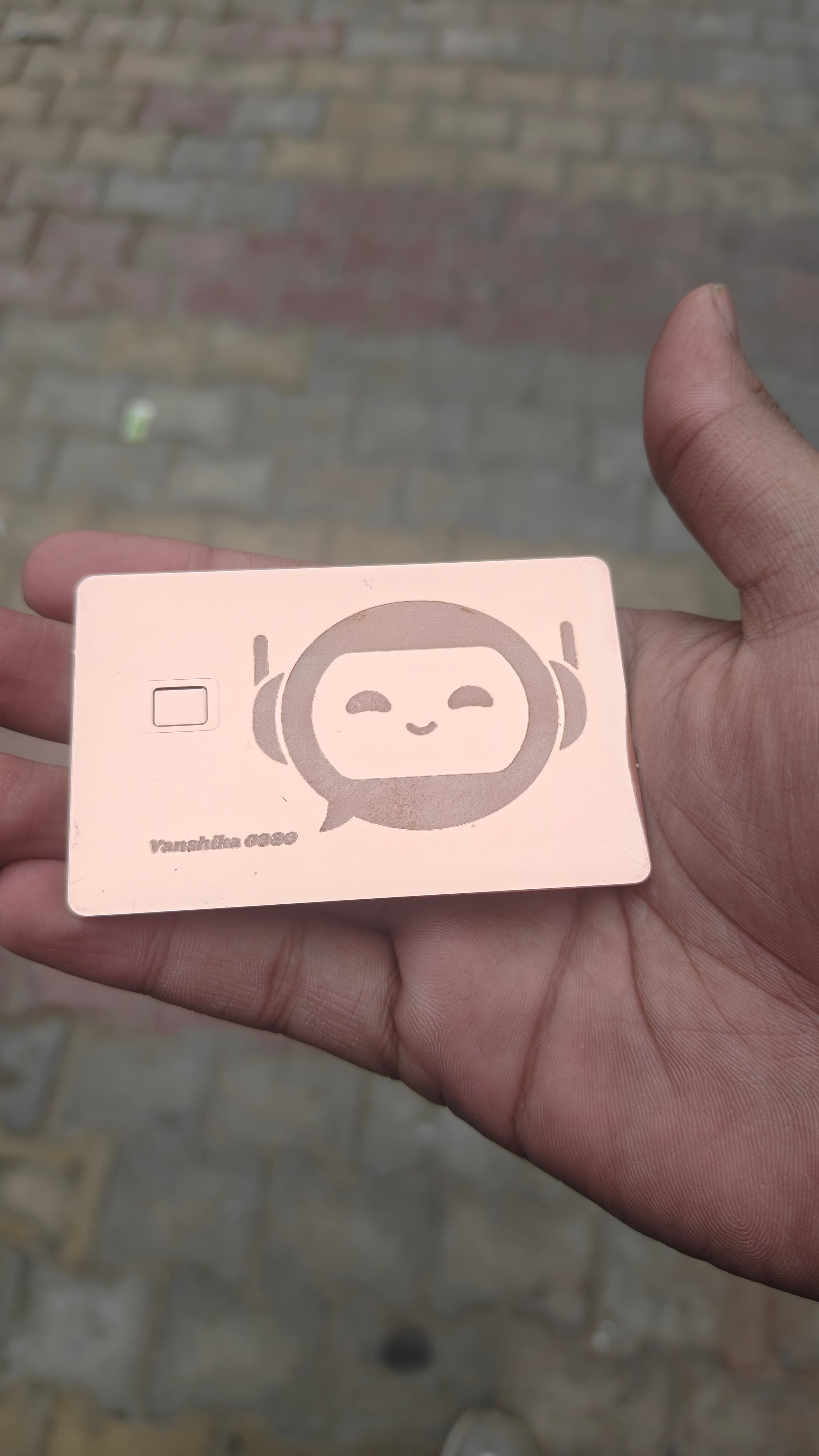 Metal Card Real Life Shot