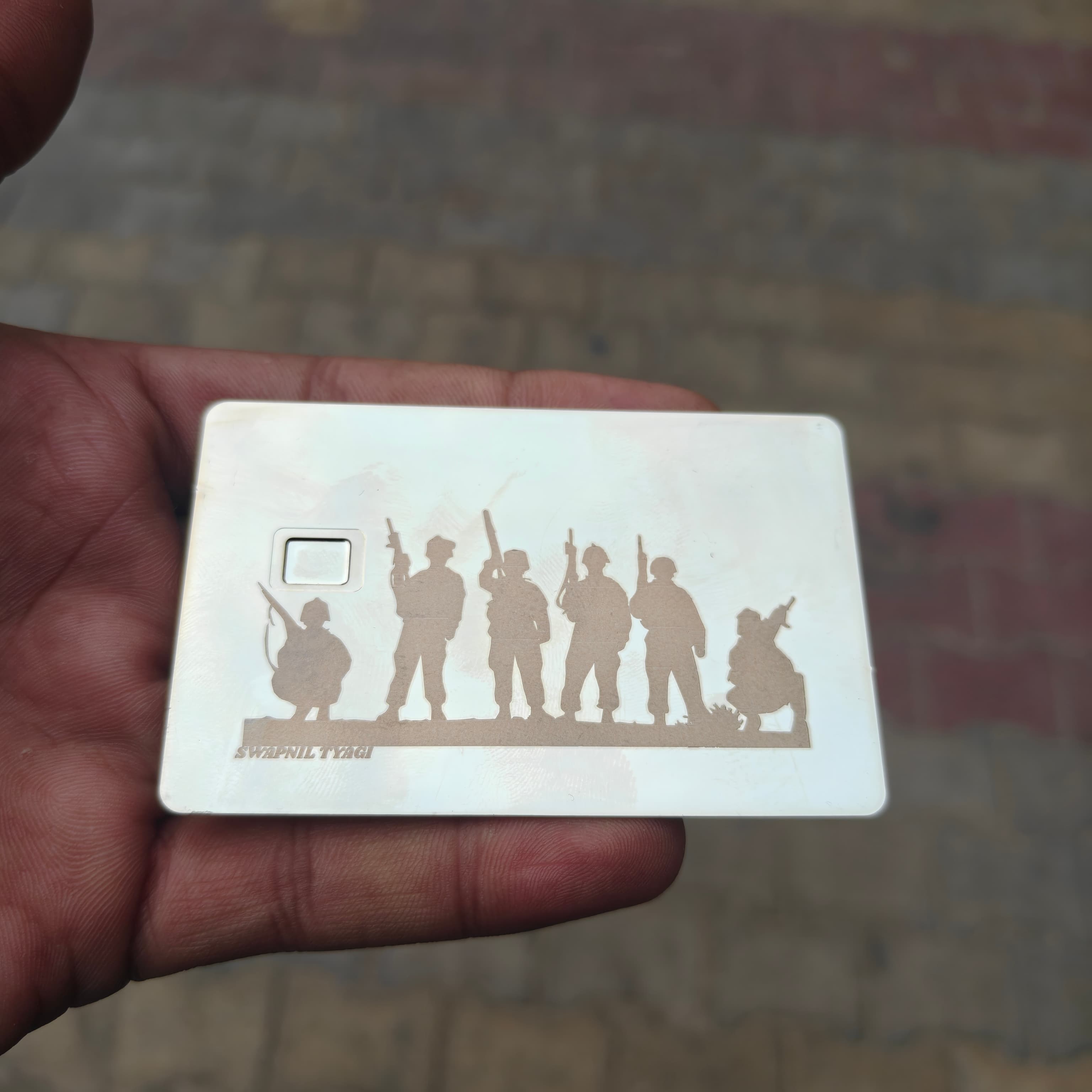 Metal Card Real Life Shot