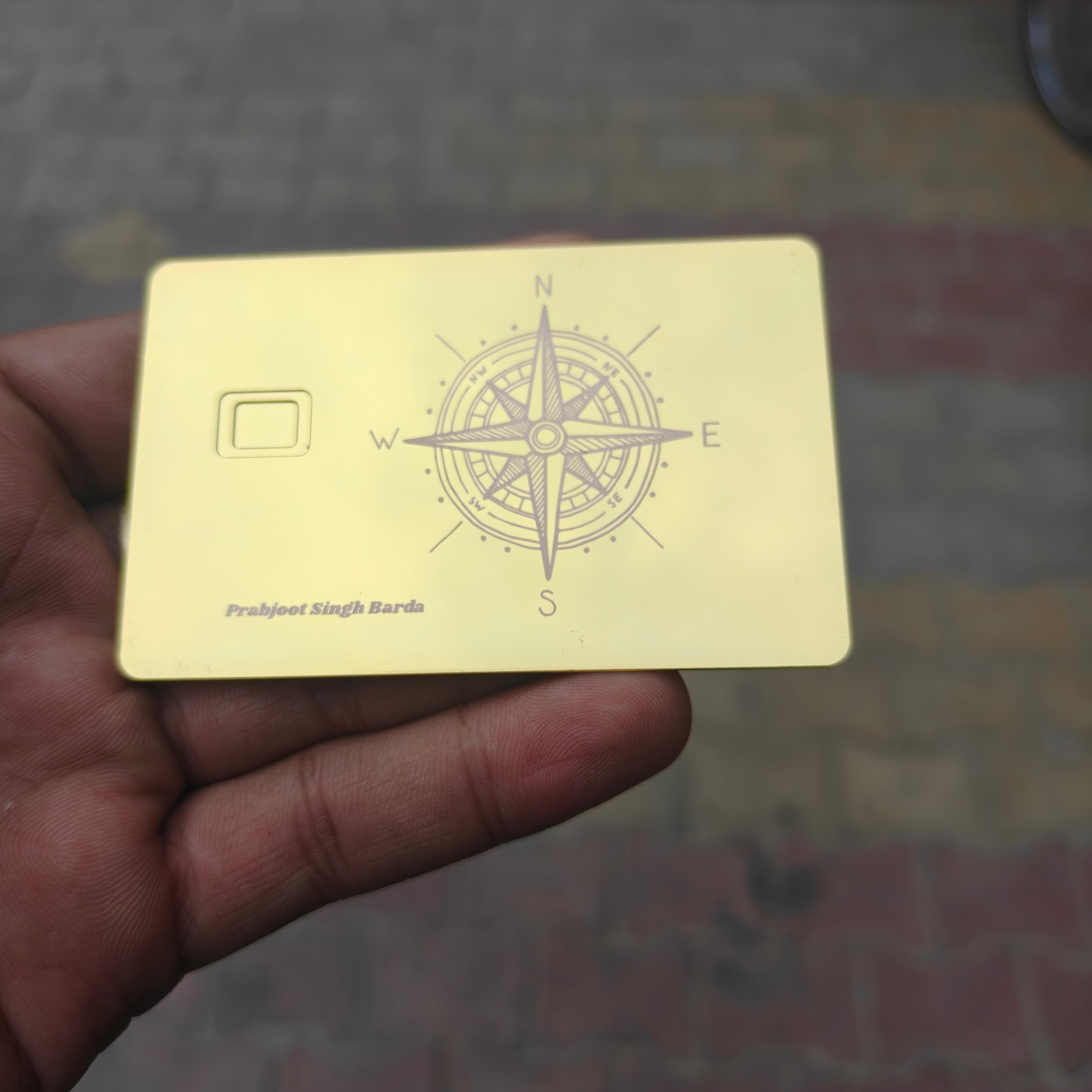 Metal Card Real Life Shot