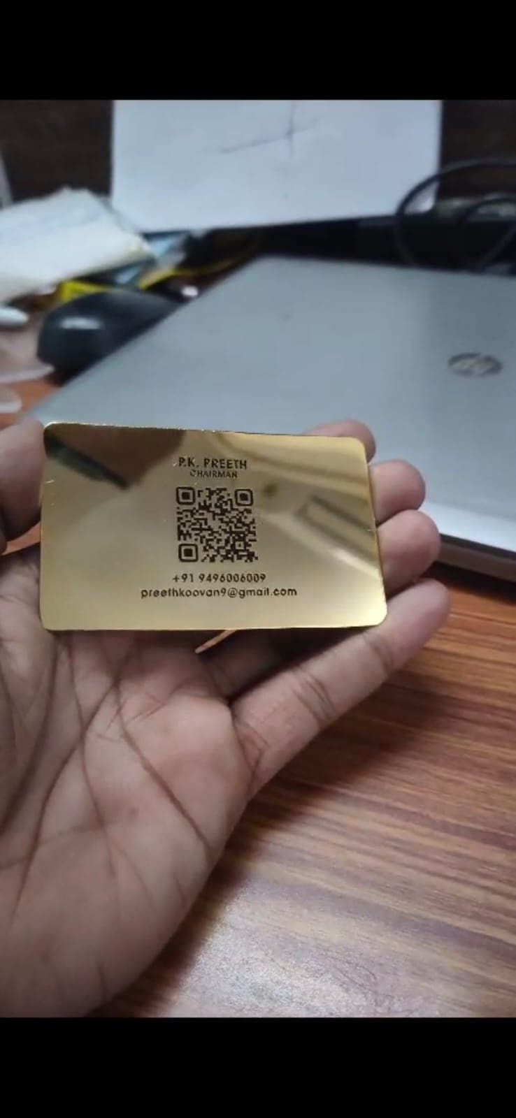 Metal Card Real Life Shot