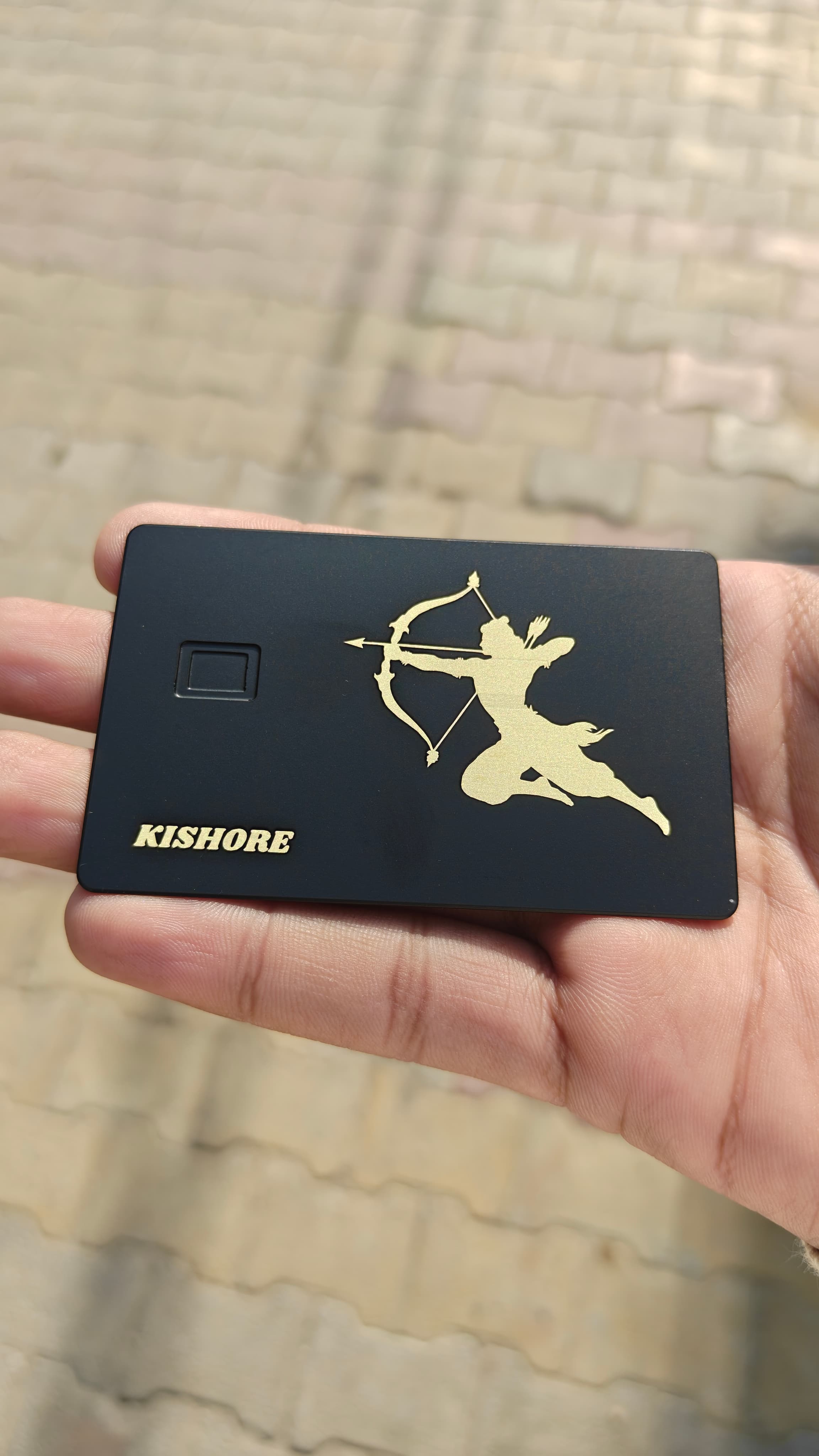 Metal Card Real Life Shot