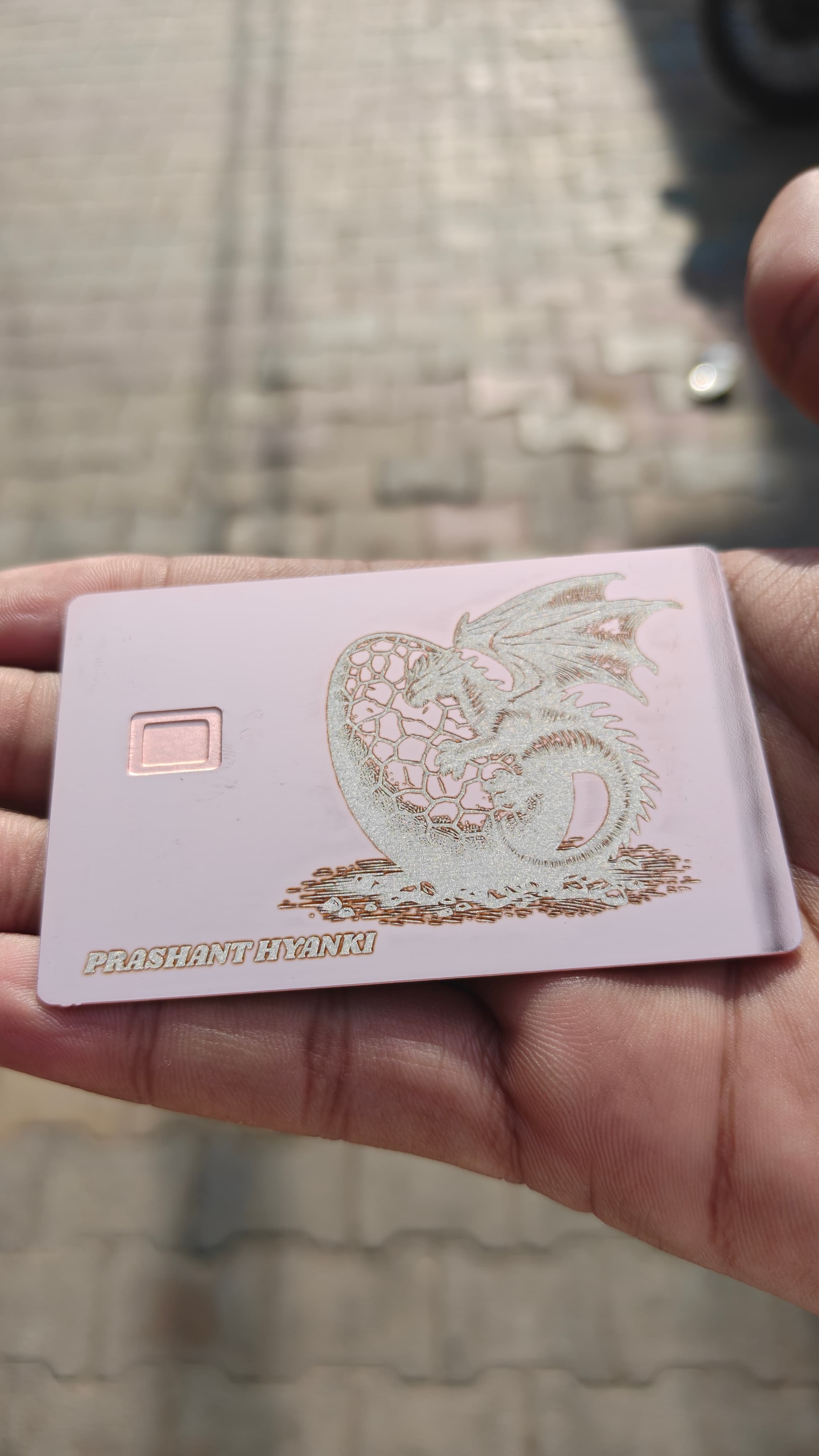 Metal Card Real Life Shot